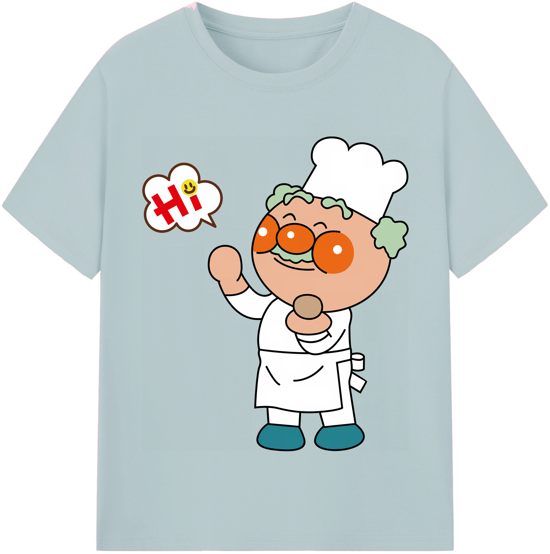 （画像用） アンパンマン Anpanman 綿100％半袖Tシャツ（フロントプリント）